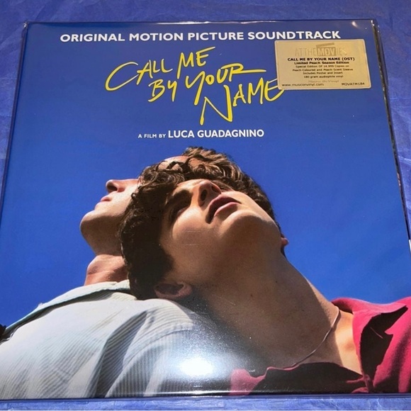 Call Me By Your Name 12” Peach Colored Peach Scented Vinyl Limited Edition RARE - Picture 4 of 11